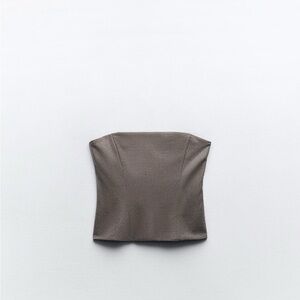 Zara Strapless Rhinestone Top